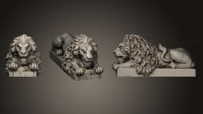 Статуэтки львы тигры сфинксы Статуя Золотого Льва